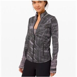 Lululemon Athletica Ebb to Street Define Jacket Graphite Full Zip Jacket Size 10